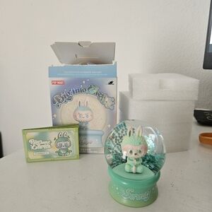 BIg Into Energy Labubu Light Up Snow Globe & Night Light - Serenity